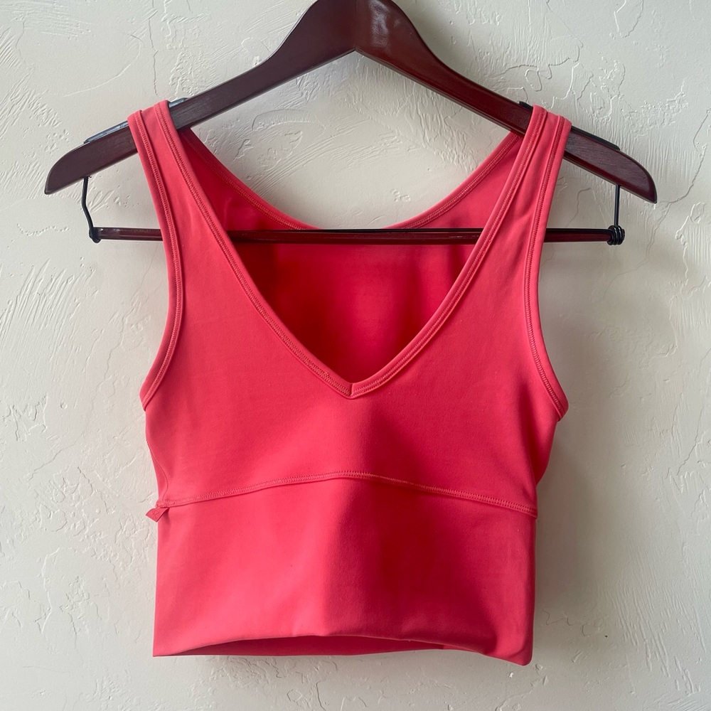 Lululemon Athletica coral active tank top/sports bra